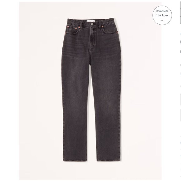 Abercrombie & Fitch Denim - Curve Love Ultra High Rise 90s Straight Jeans